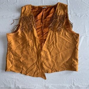 Spirit‎ Tan/Brown Sleeveless Vest Top